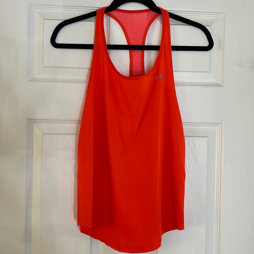 Women’s Bright Orange Under Armour Workout Tank